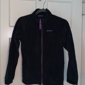 Girls Columbia Fleece Zip Up Jacket